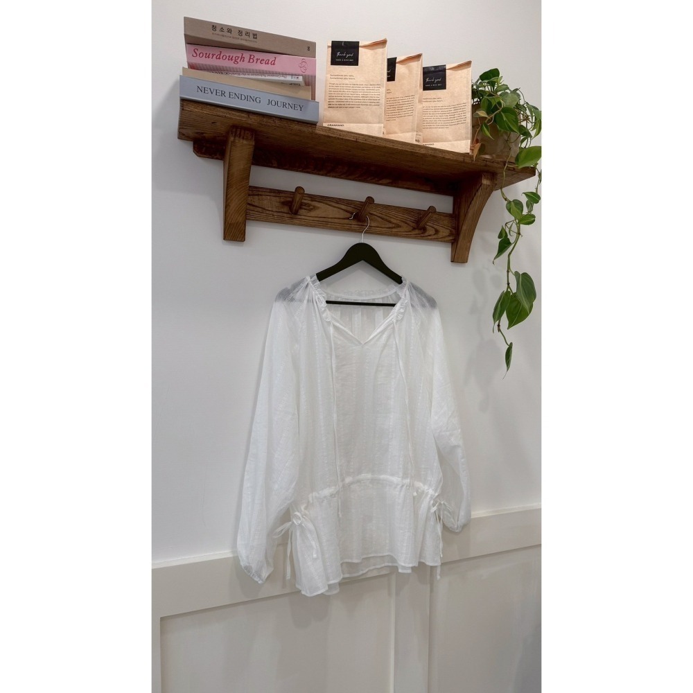 T045-晨曦輕語抽繩上衣 (現貨)-細節圖4