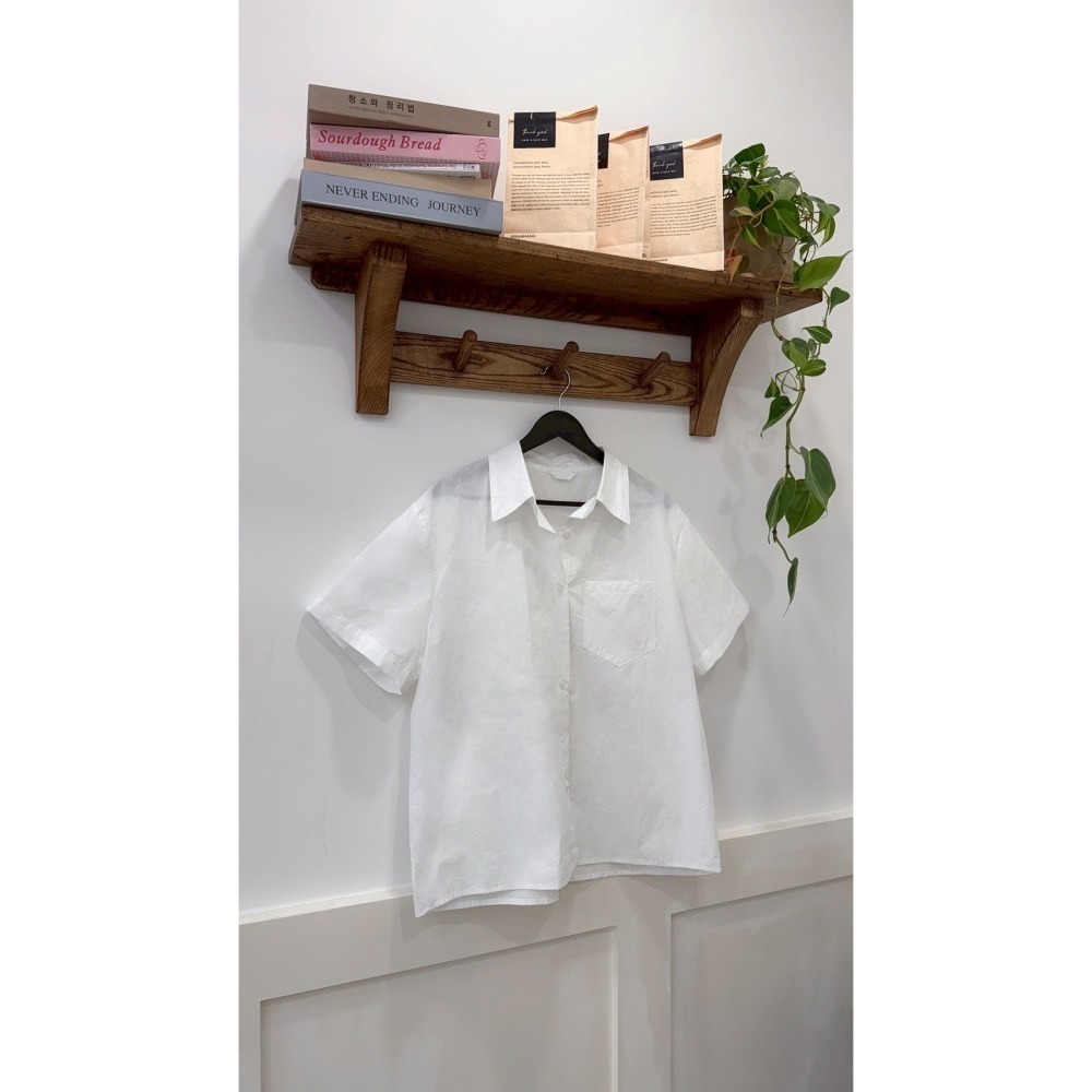 T048-雙扣細節襯衫 (現貨)-細節圖3