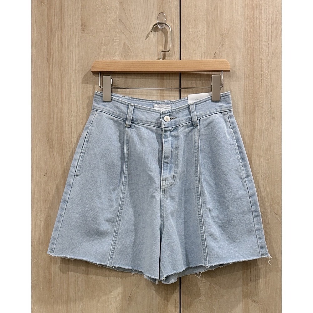 P032-挺版Ａ字單寧短褲-細節圖2