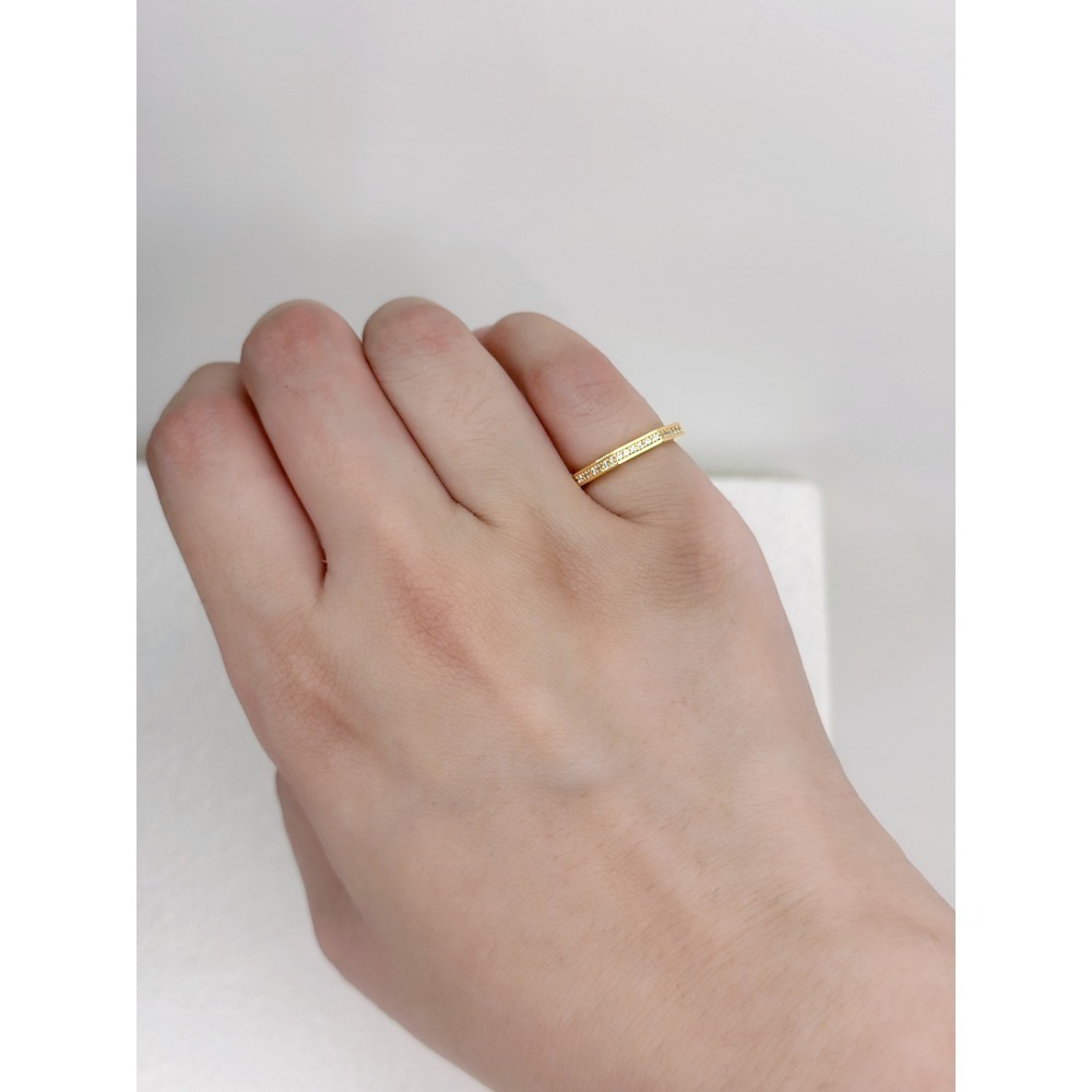 R013-純粹幾何八角戒指/銀色 (現貨)-細節圖2