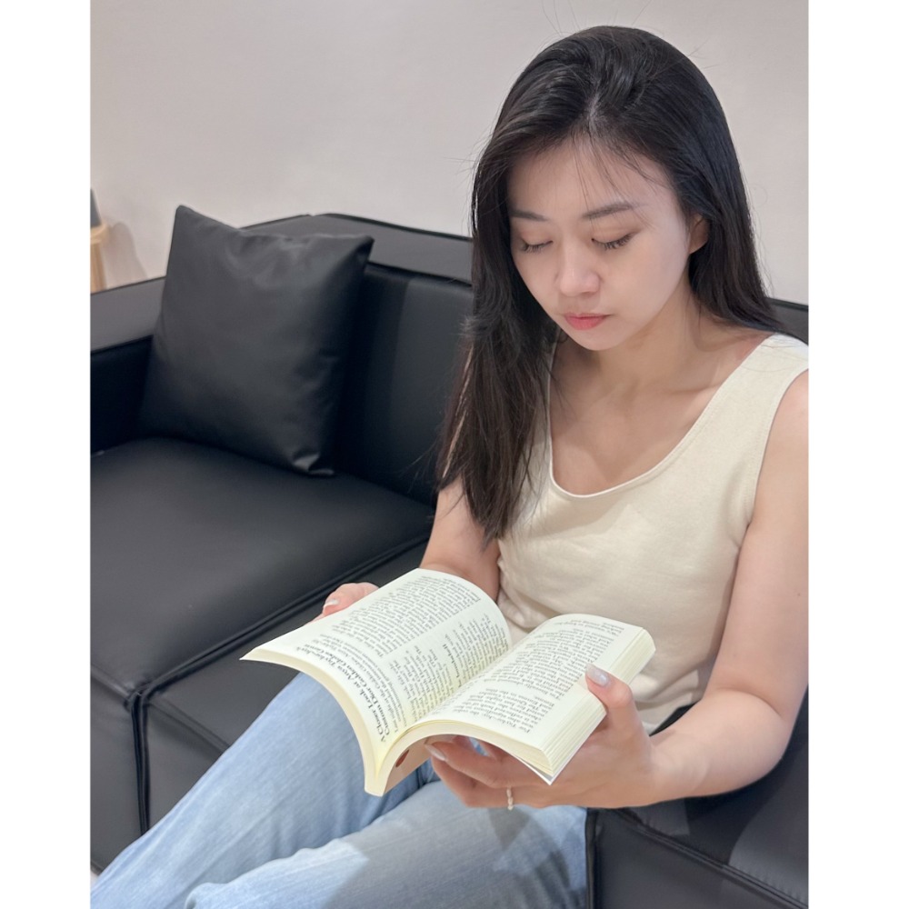 T065-日光棉語Ｕ領背心-霧藍/米白/深灰(現貨)-規格圖1