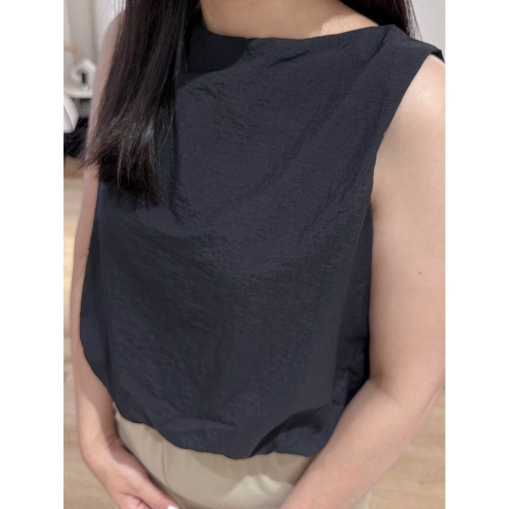 T063-CITY BREEZE 透氣無袖T/黑色-細節圖2