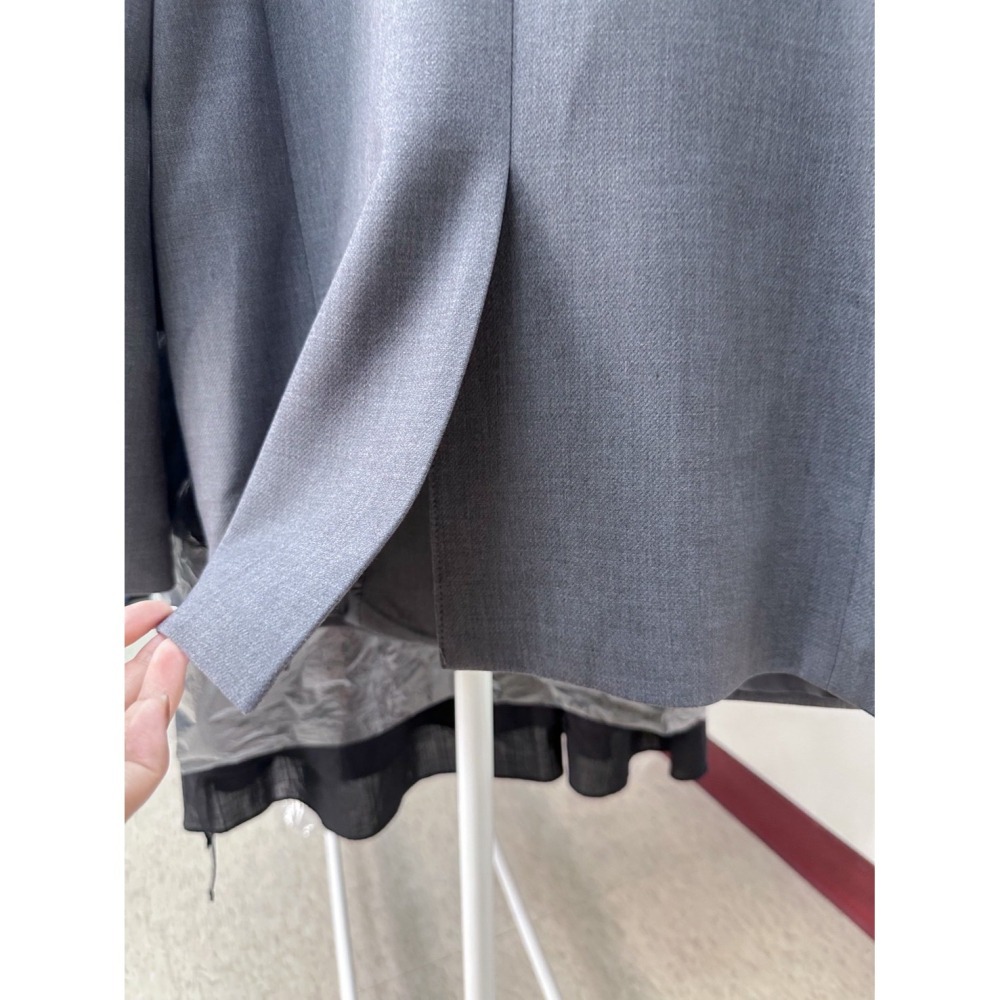 O020-深灰質感修身西外-細節圖4