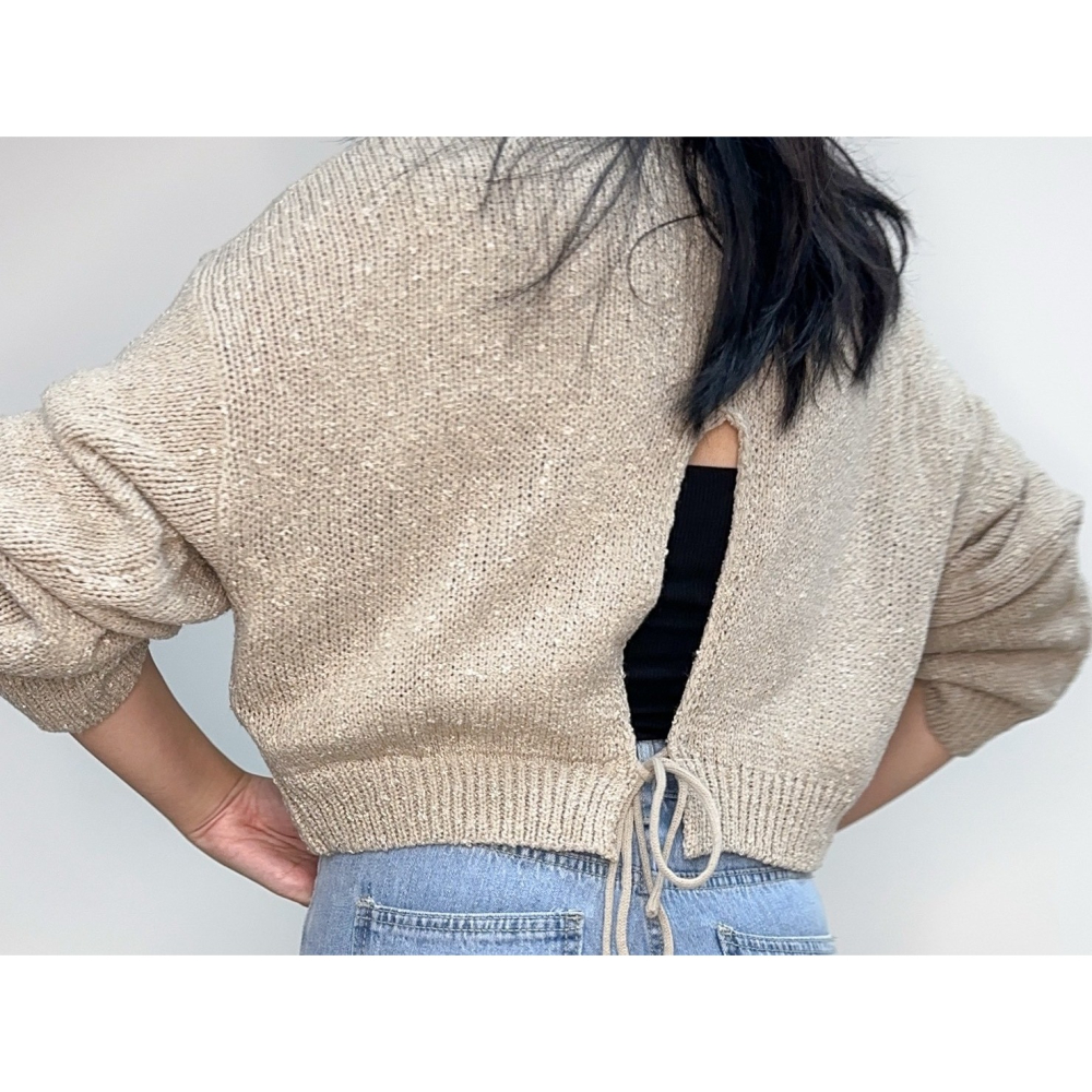 T074-後開綁帶針織毛衣-細節圖5