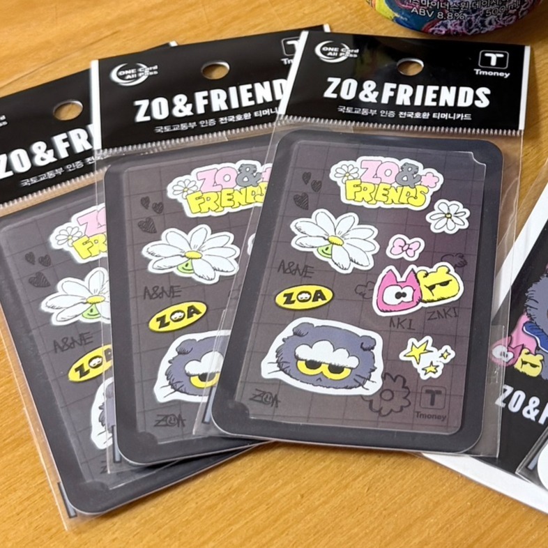 ZO & FRIENDS 韓國交通卡 T MONEY 現貨 / ZOA 交通卡-規格圖1