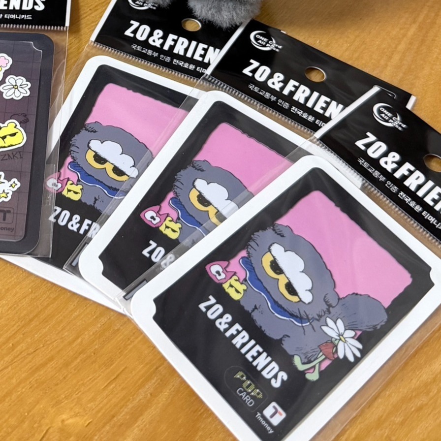 ZO & FRIENDS 韓國交通卡 T MONEY 現貨 / ZOA 交通卡-規格圖1