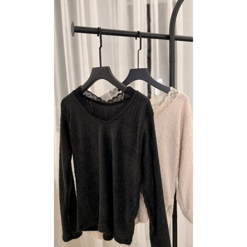 T075-柔霧感薄毛長袖上衣(現貨+預購)-細節圖5