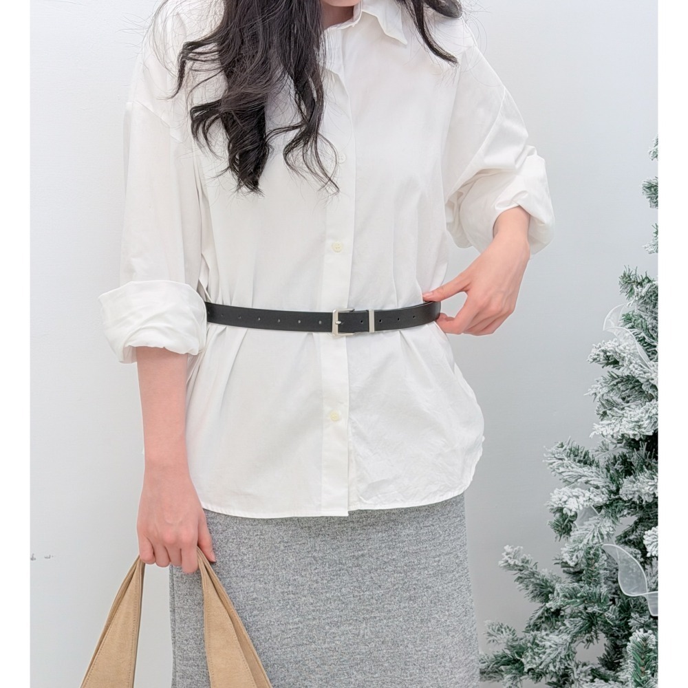 T078-冬日暖陽・側排扣開衩挺版襯衫(現貨+預購)-細節圖2