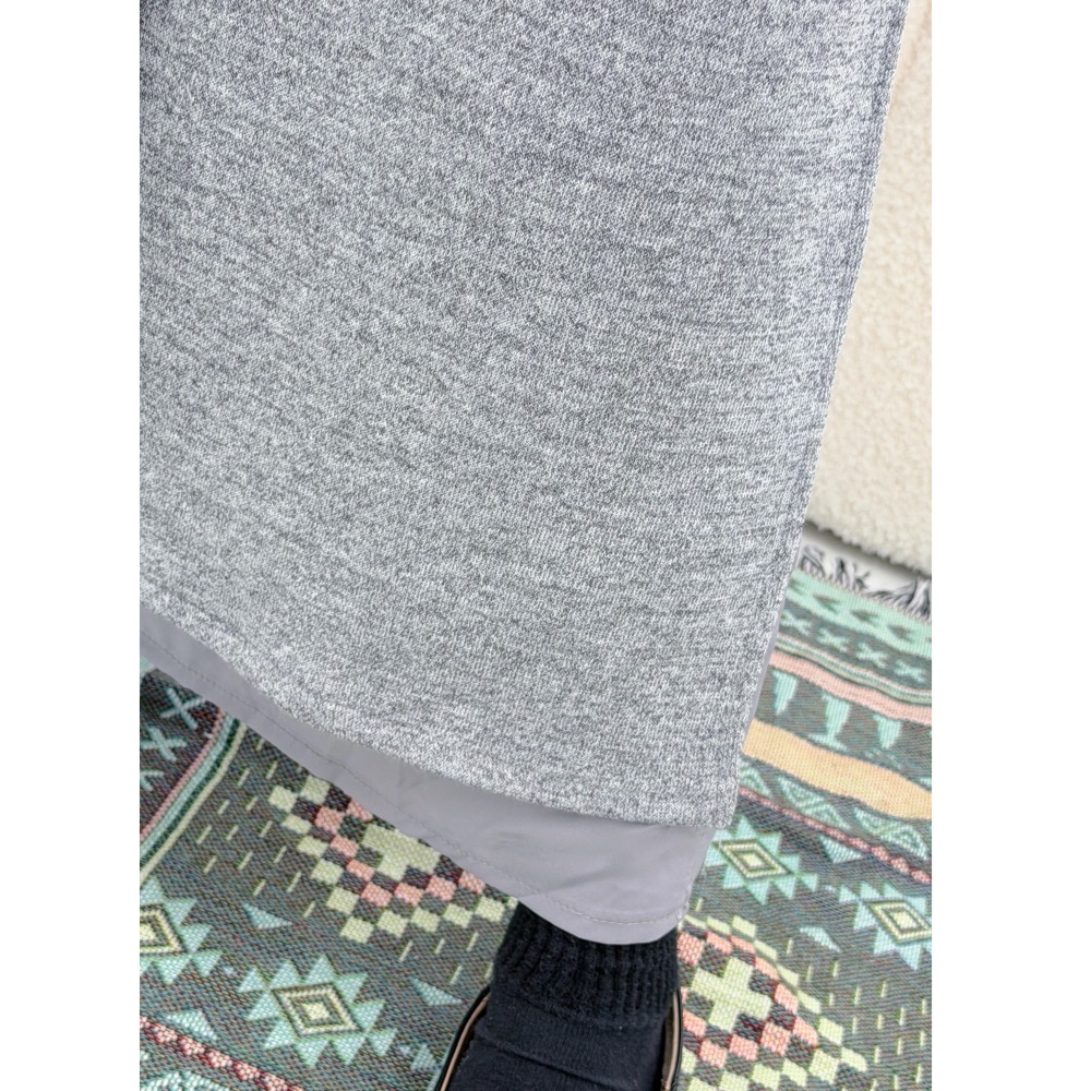 P039-法式優雅・層次拼接側開衩長裙(現貨+預購)-細節圖7