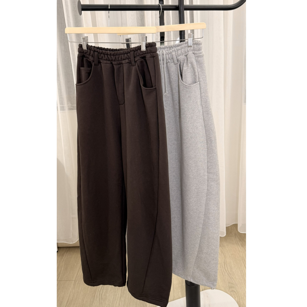 P040-柔棉漫步・寬鬆束腳感休閒繭型褲-細節圖6