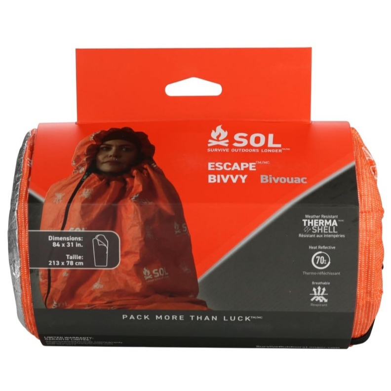 【現貨】SOL Escape Lite Bivvy / Escape Bivvy + Hood 緊急露宿袋 /  露宿袋-規格圖2