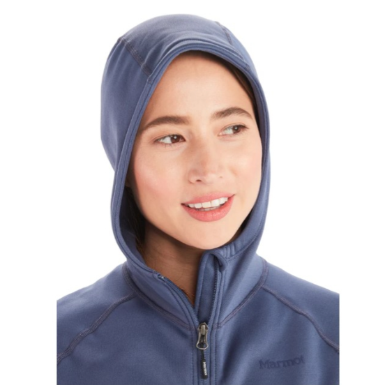 【現貨】Marmot Olden Polartec 刷毛防風透氣連帽長袖上衣-女款-細節圖4