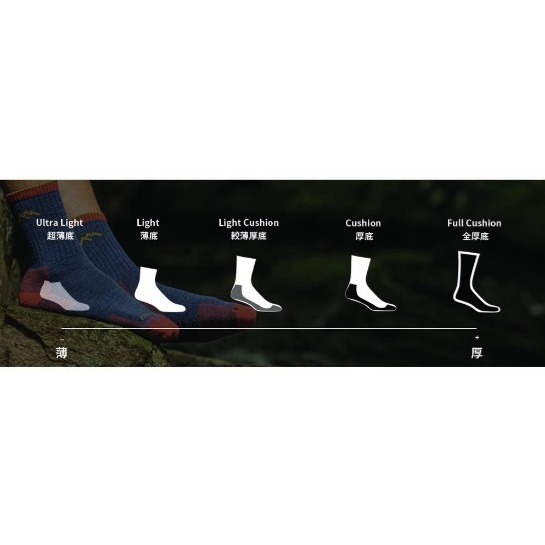 【現貨】Darn Tough Starboard 中筒薄底(Light) 羊毛生活襪- 女款 6023-細節圖3