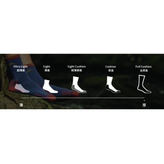 【現貨】Darn Tough Grace 中筒薄底(Light) 羊毛生活襪-女款 6026-細節圖5