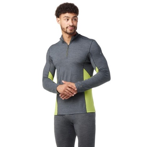 【現貨】Smartwool Merino Sport 150 1/4-Zip 輕薄彈性羊毛長袖排汗衣-男款-細節圖3