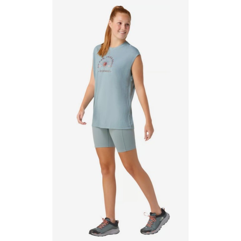 【現貨】Smartwool Active Muscle Tank Top 運動背心 / 無袖背心-女款-細節圖2