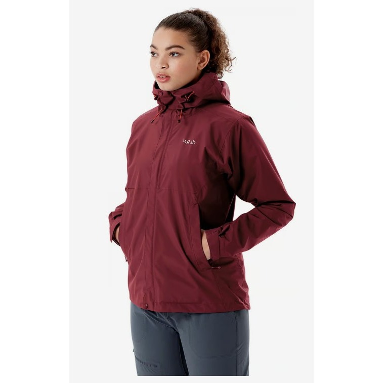 【現貨】RAB Downpour Eco Jacket 輕量防風防水連帽外套-女款-細節圖4