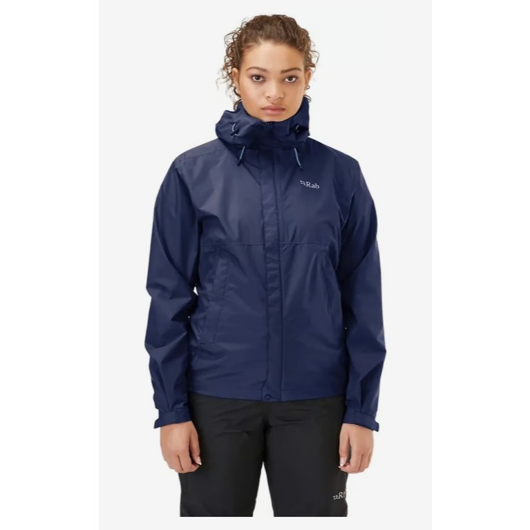 【現貨】RAB Downpour Eco Jacket 輕量防風防水連帽外套-女款-細節圖6