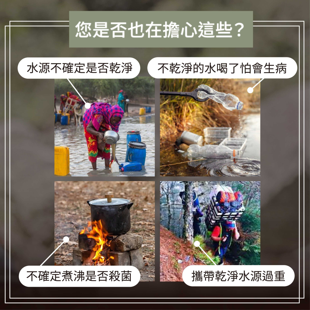 【現貨】Topland戶外摺疊濾水瓶 / 水瓶 ( 1000ml  )-濾芯版-細節圖8