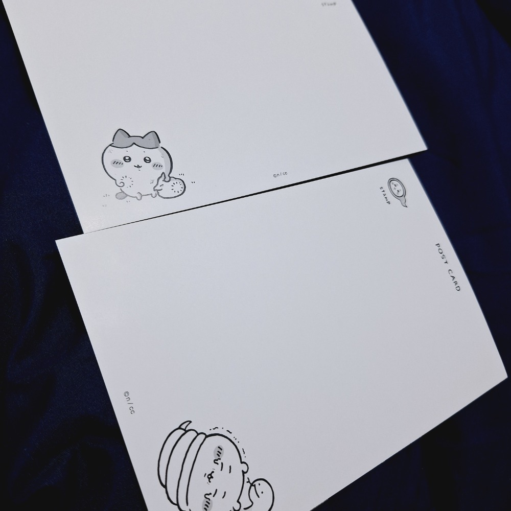 日本正版 吉伊卡哇明信片2入 吉伊＆小八-細節圖3