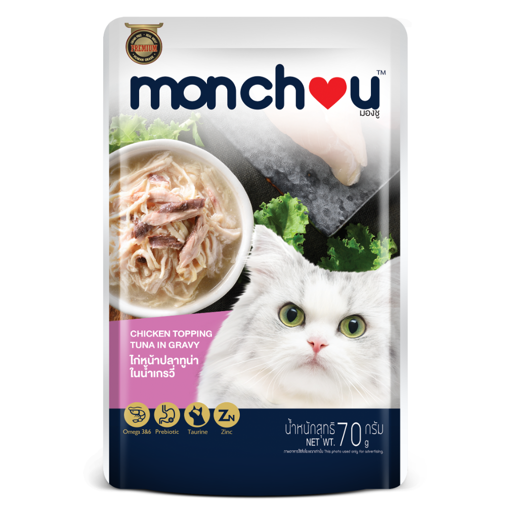 貓奴小舖 Maonu Shop🐈 萌啾monchou 真肉煲「綜合口味賣場」貓餐包 貓補水 肉絲 無穀 全齡-規格圖6