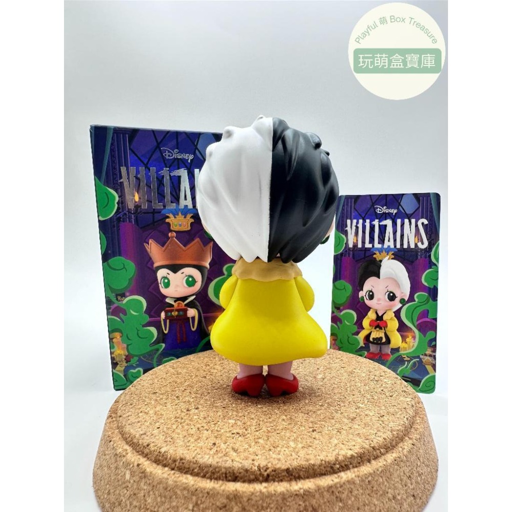 〖玩萌盒寶庫〗現貨❤️泡泡瑪特｜迪士尼反派｜庫伊拉｜拆盒拆袋有卡｜9.9成新｜盲盒-細節圖2