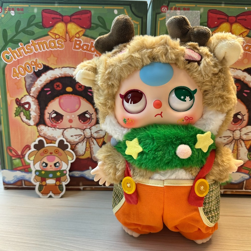 〖玩萌盒寶庫〗現貨❤️娃三歲 聖誕400%｜小鹿｜拆盒拆袋有卡｜出售9.9成新｜確認款-規格圖2