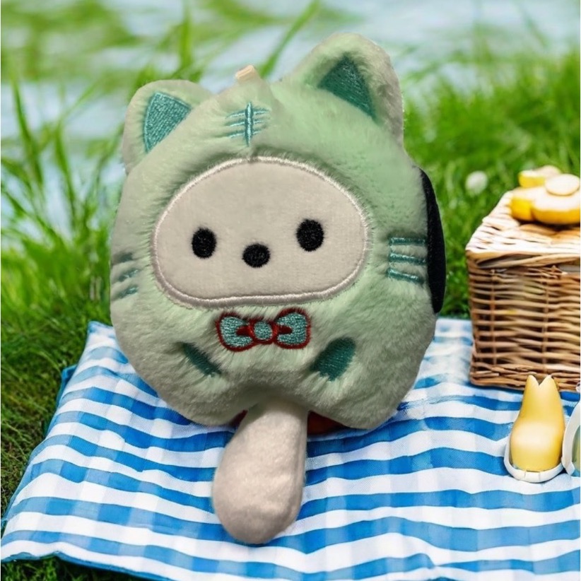 三麗鷗絨毛變裝娃娃可愛長尾巴鑰匙圈小吊飾-細節圖7