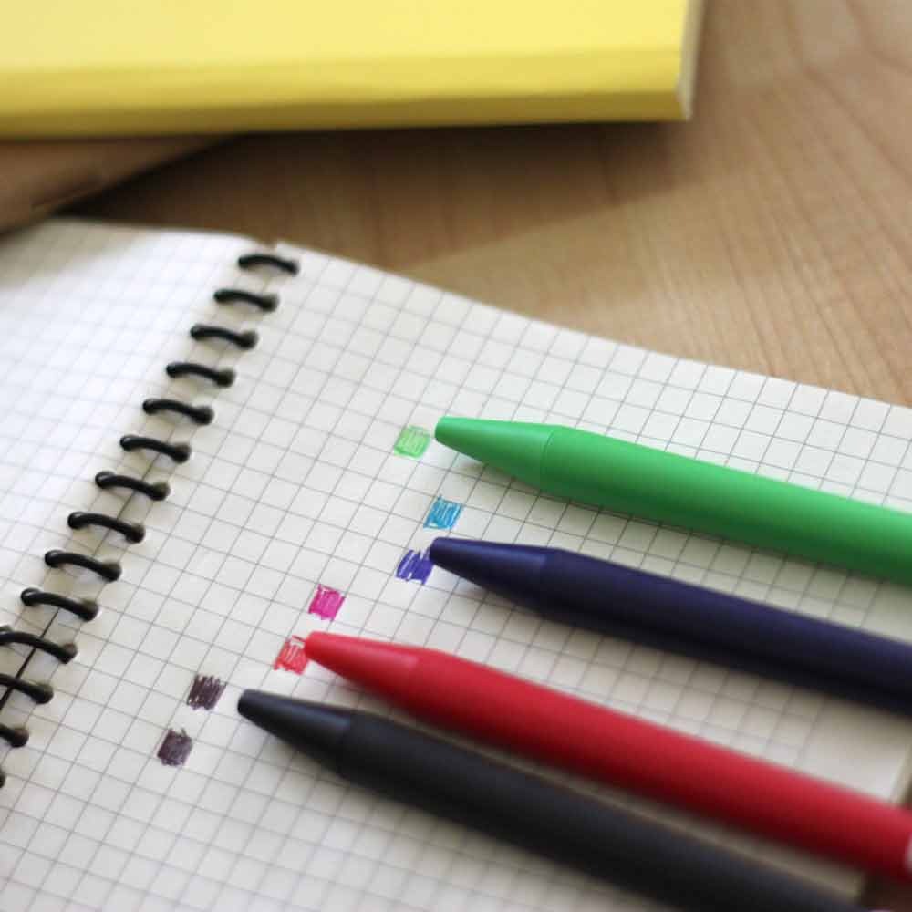 PREMEC Radical EU 多彩原子筆 水藍 桃 紅 綠 一打入-細節圖2