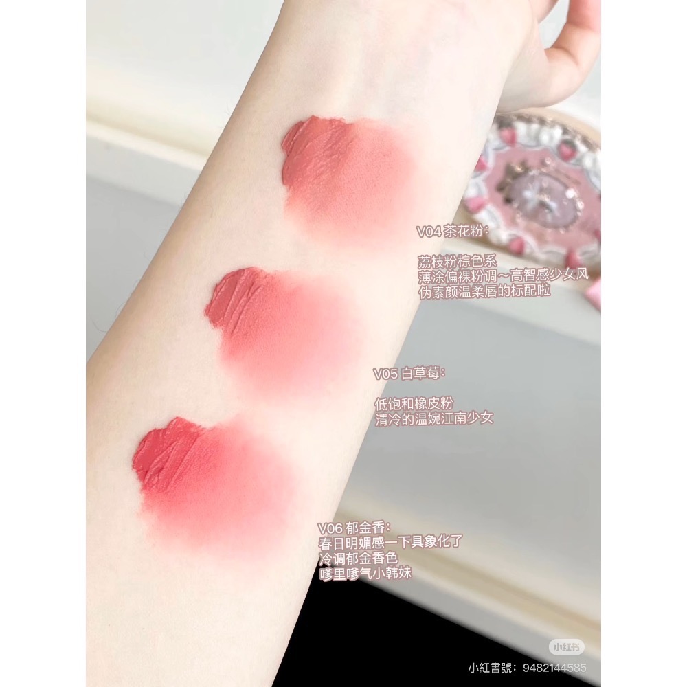 花知曉草莓邱比特系列ꨄ蛋糕唇霜-細節圖5