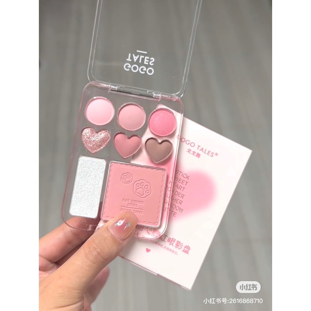 戈戈舞甜心腮紅眼影盤-細節圖4