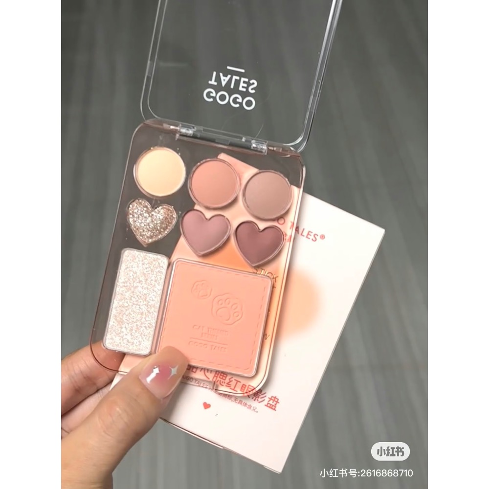 戈戈舞甜心腮紅眼影盤-細節圖6