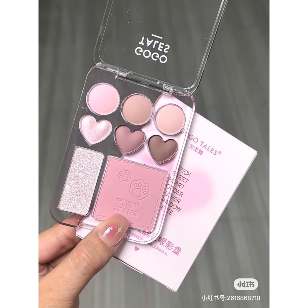 戈戈舞甜心腮紅眼影盤-細節圖8