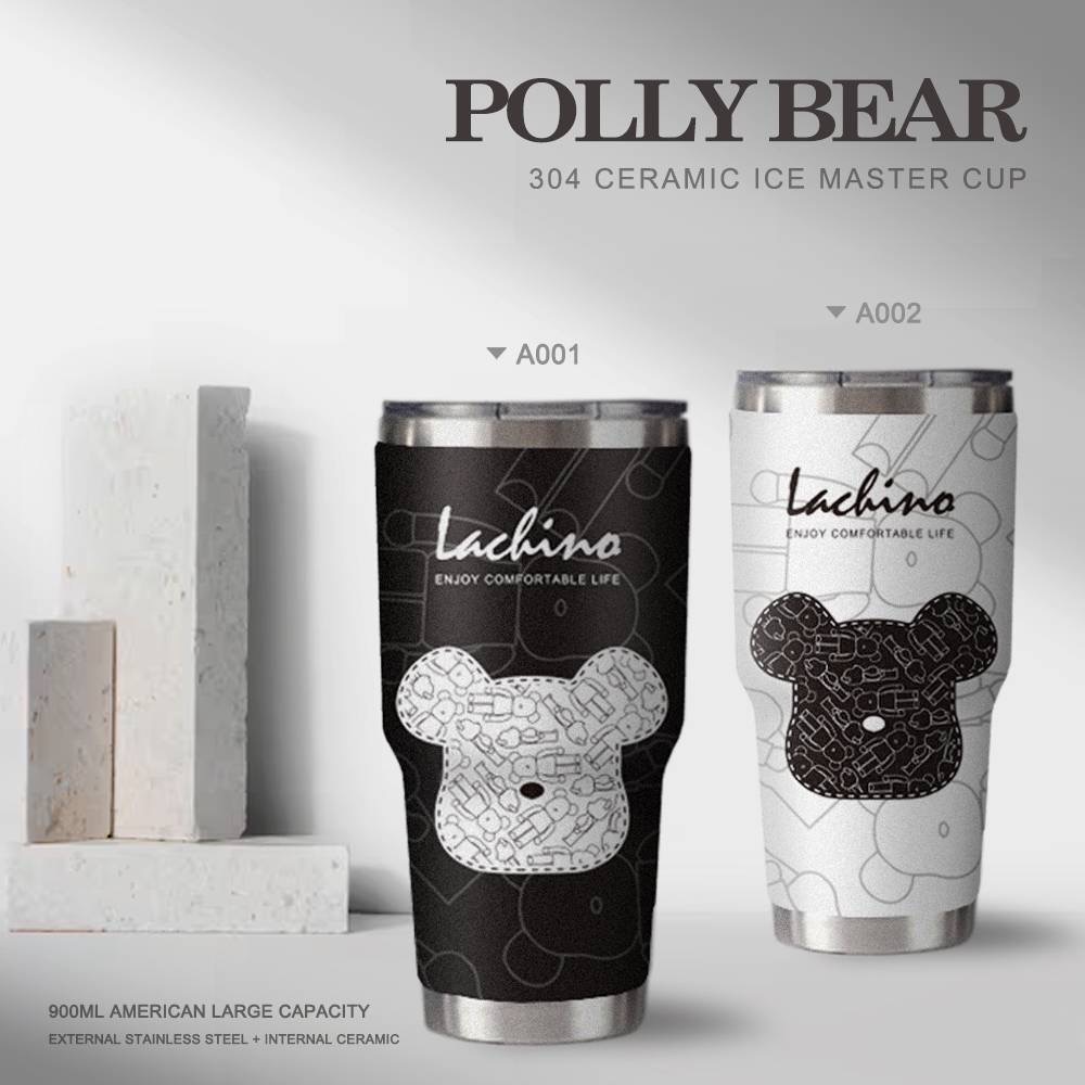 KS006 Polly Bear304陶瓷冰壩杯(遇缺隨機）-細節圖3
