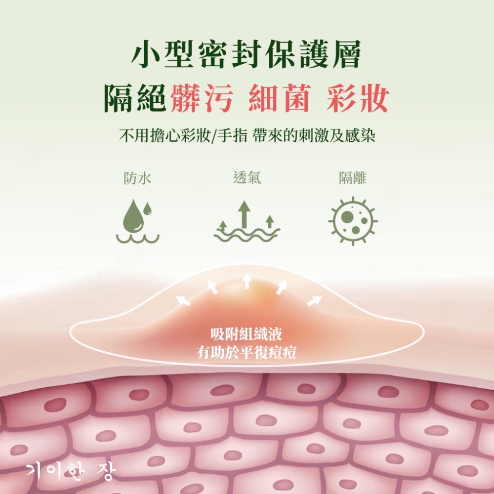 KSB016 韓國奇麗庄-隱形茶樹油淨痘貼-細節圖3