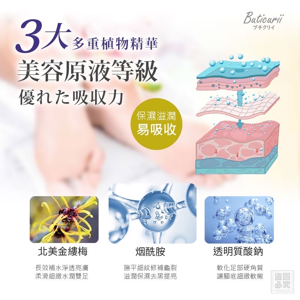 KS405-日本Buticurii 美容原液柔嫩護手足膜組(1包手+1包足)-細節圖4