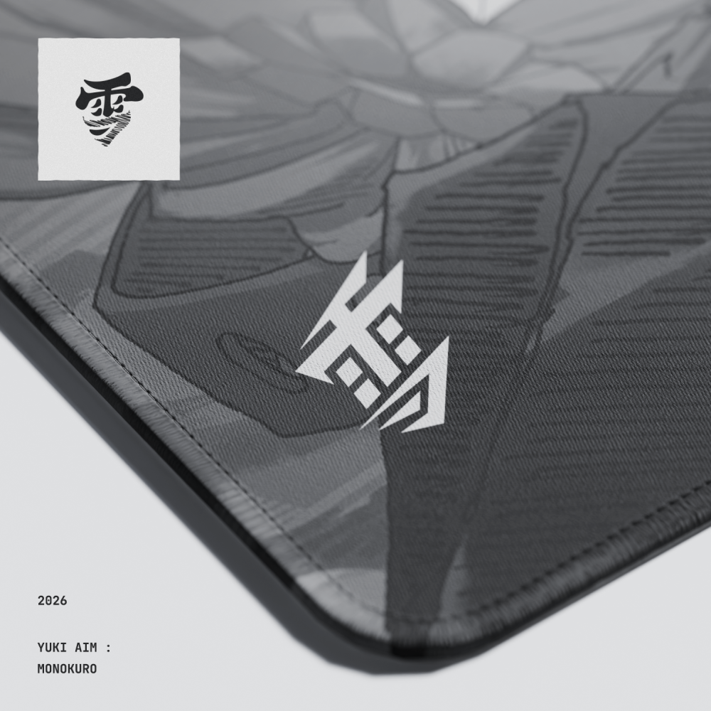 Yuki Aim 雪 Monokuro 布質鼠墊-細節圖2