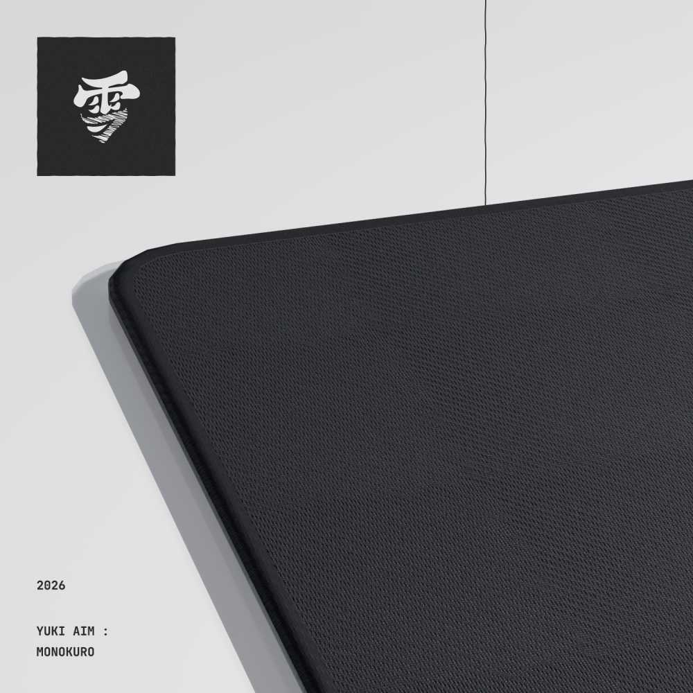Yuki Aim 雪 Monokuro 布質鼠墊-細節圖3