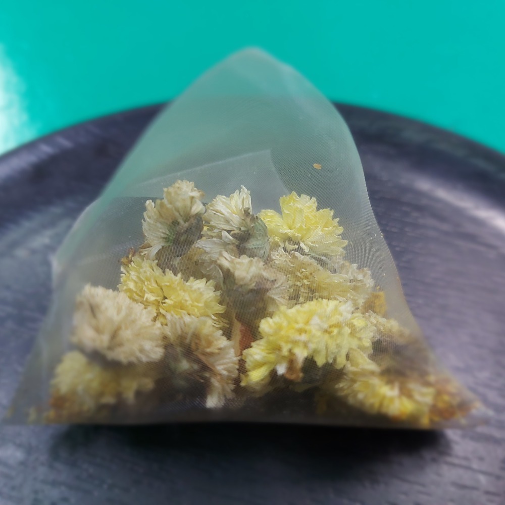 【附發票】產地台灣 桂花雙菊茶包每包3g最低購買量10小包[白菊黃菊紅棗桂花]防疫在家茶包 明目養生茶包  三角立體茶包-細節圖2