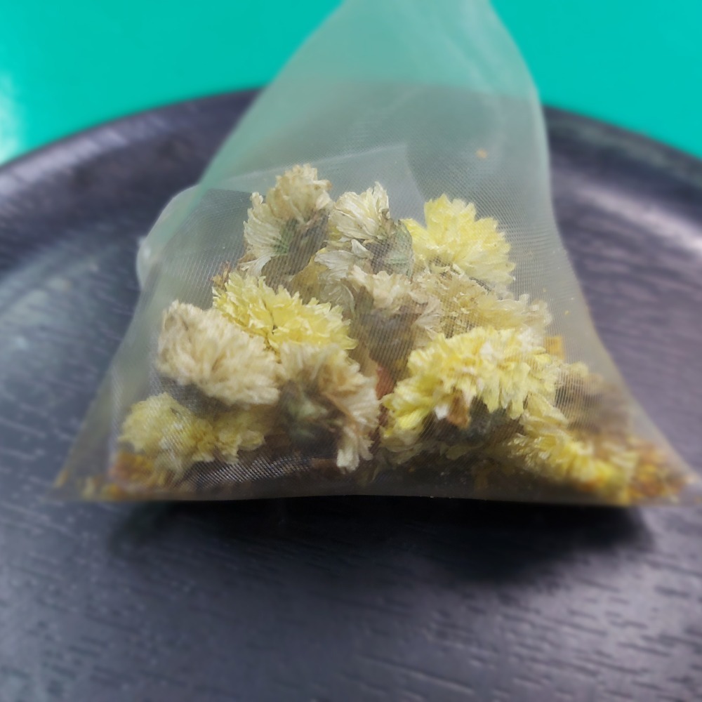 【附發票】產地台灣 桂花雙菊茶包每包3g最低購買量10小包[白菊黃菊紅棗桂花]防疫在家茶包 明目養生茶包  三角立體茶包-細節圖3