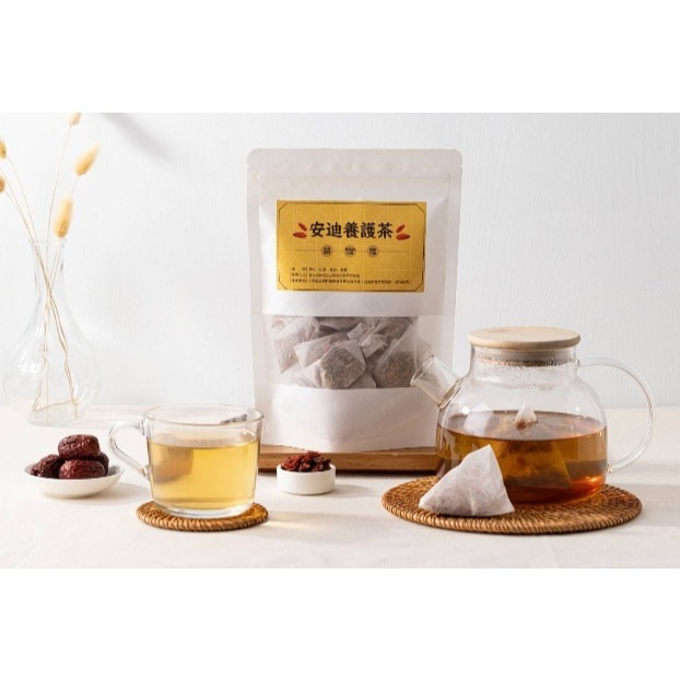 【附發票】 安迪茶茶包7克15入/袋 內容物：枸杞 紅棗片 黃耆 黨蔘 每袋15個茶包請以15的倍數下單-細節圖2