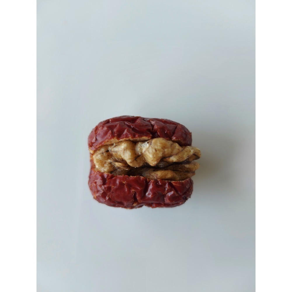 【附發票】 即食品 紅棗夾核桃 300g 即食品 好吃又養生 養身食品 獨立小包裝-細節圖3