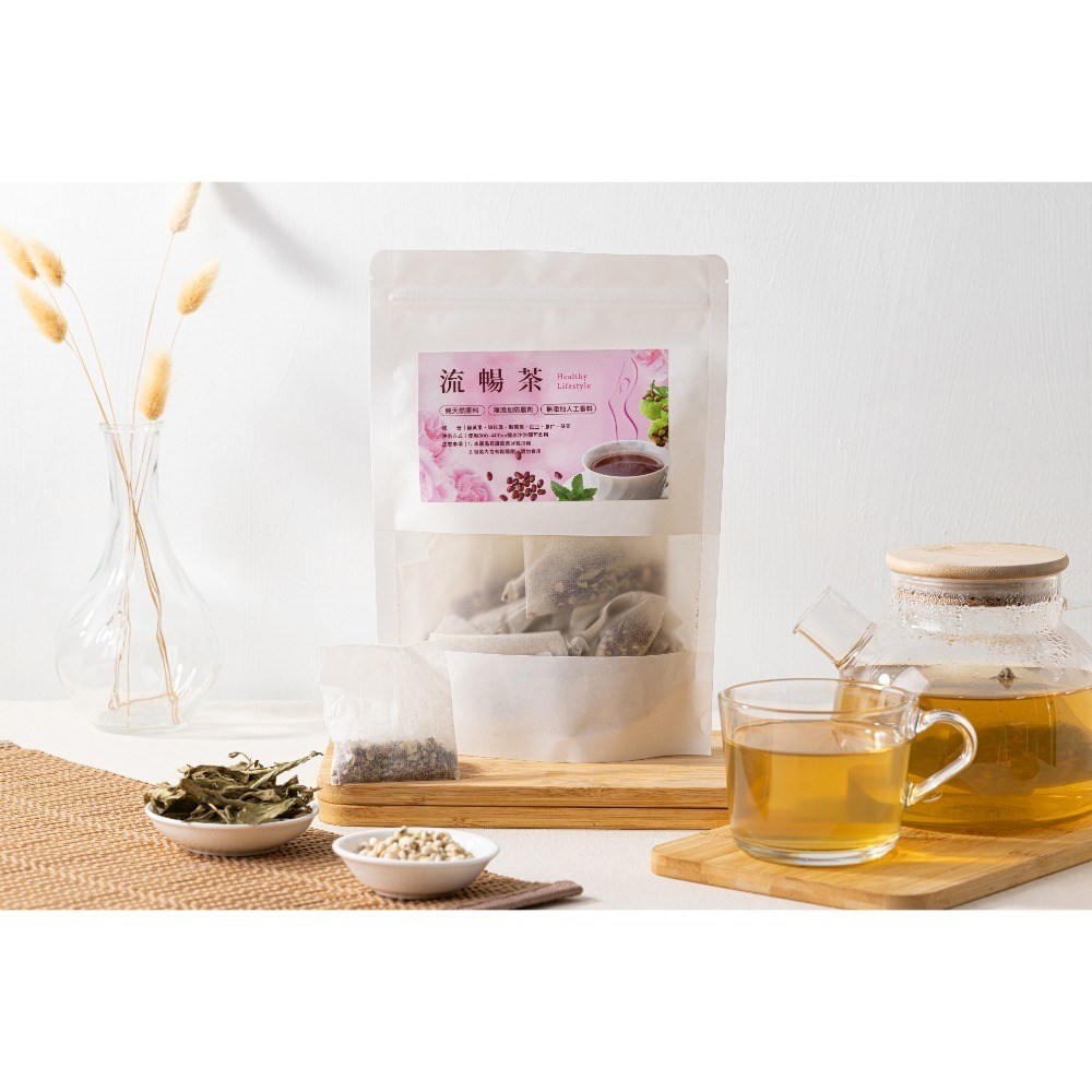 【附發票】薏仁流暢茶包6克×15入/袋 內容物：茯苓 薏仁 粉玫瑰 甜菊 赤小豆 每袋15入請以15的倍數下單-細節圖2