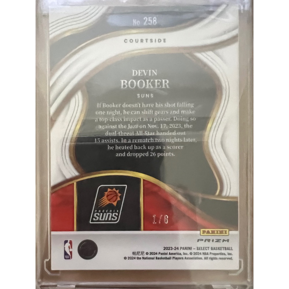 23-24 PANNI SELECT DEVIN BOOKER 龍鱗 1/8-細節圖2