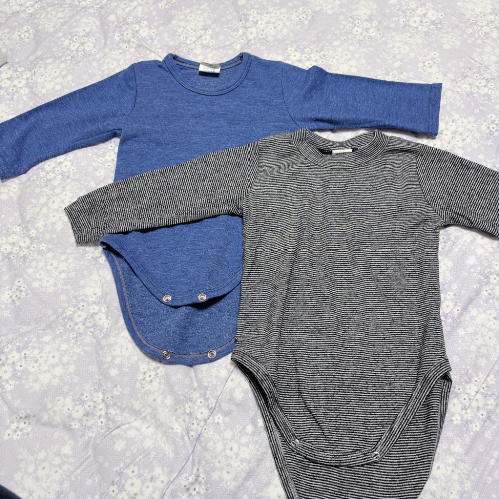 寶寶聖誕衣服+黑色橫條包屁衣-細節圖3