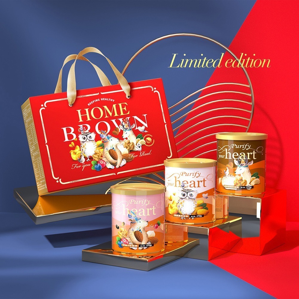 【紅布朗】We Are One 堅果禮盒(3罐/盒) 送禮推薦 中秋 年節 春節 過年 新年 新春-細節圖6