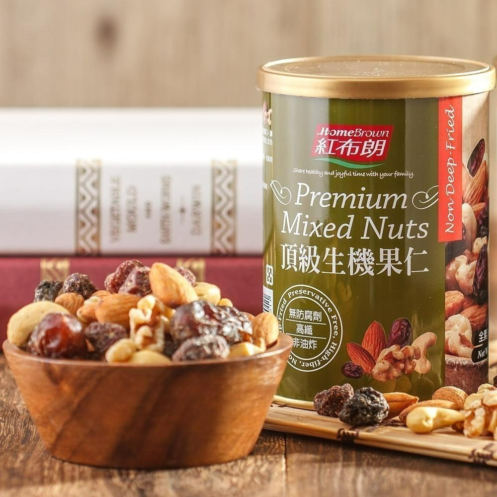 【紅布朗】果真純味堅果禮盒(蔓越莓乾+頂級生機果仁+聰明堅果)-細節圖2