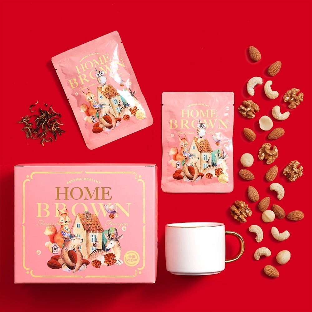 【紅布朗】真心堅果隨手包 (25g*12包) 堅果禮盒 送禮推薦 中秋 年節 春節 過年 新年 新春-細節圖2