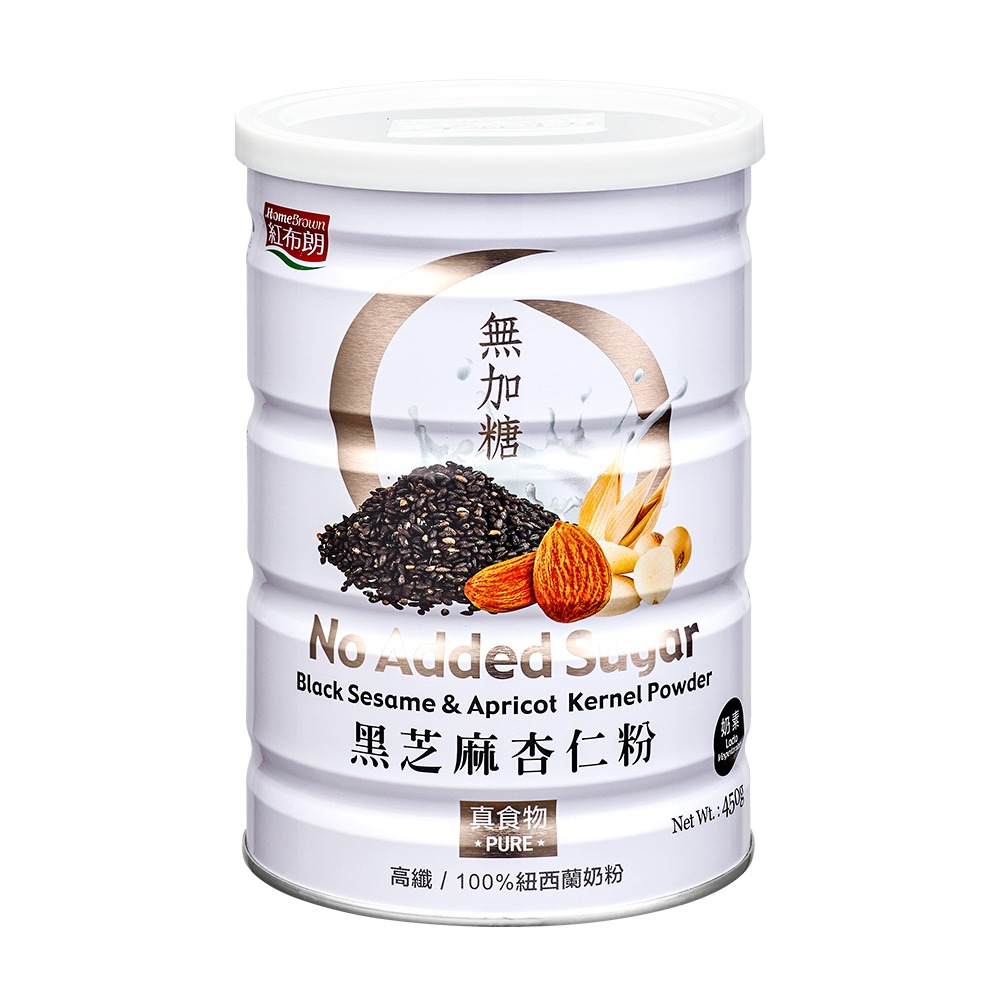 【紅布朗】黑芝麻杏仁粉 (450g/罐) 100%無加糖/黑芝麻粉-細節圖7