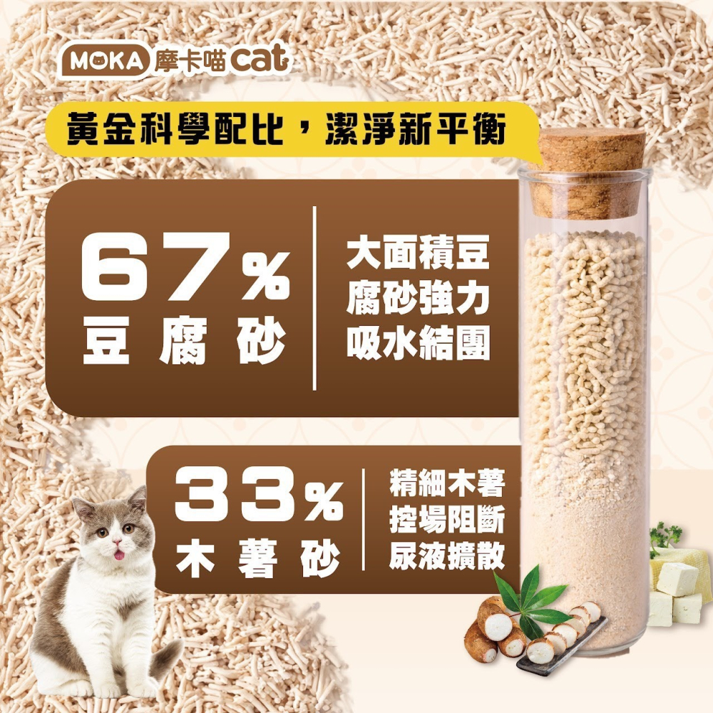 新品moka貓砂  2.6kg 新品上市活動特惠中~~~~(活動結束即恢復原價）-細節圖8